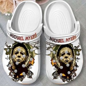 Halloween Michael Myers Murder Crocs Crocband Clog Comfortable Water Shoes BCL1812