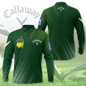 Callaway Masters Tournament Long Sleeve Polo Shirt Golf Shirt GLP058