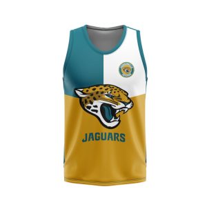 Jacksonville Jaguars Unisex Tank Top Basketball Jersey Style Gym Muscle Tee JTT987