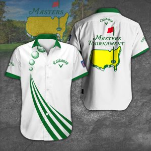 Masters Tournament Callaway Hawaiian Button Shirt Short Sleeve Shirt