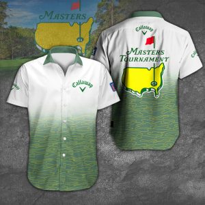Masters Tournament Callaway Hawaiian Button Shirt Short Sleeve Shirt