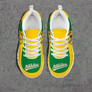 Oakland Athletics MLB Teams Canvas Shoes Running Shoes White Shoes Fly Sneakers