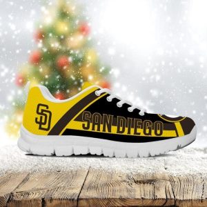 San Diego Padres MLB Football Canvas Shoes Running Shoes White Shoes Fly Sneakers