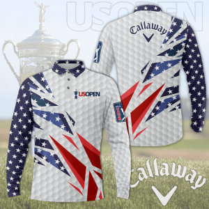U.S Open Championship Callaway Long Sleeve Polo Shirt Golf Shirt GLP068