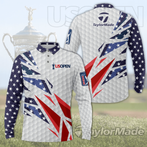 U.S Open Championship Taylormade Long Sleeve Polo Shirt Golf Shirt GLP067