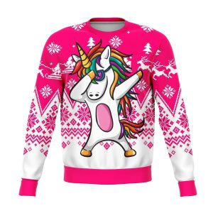 Unicorn Dabbing Ugly Christmas Sweater Jumper