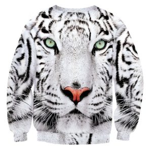 White Tiger Ugly Christmas Sweater