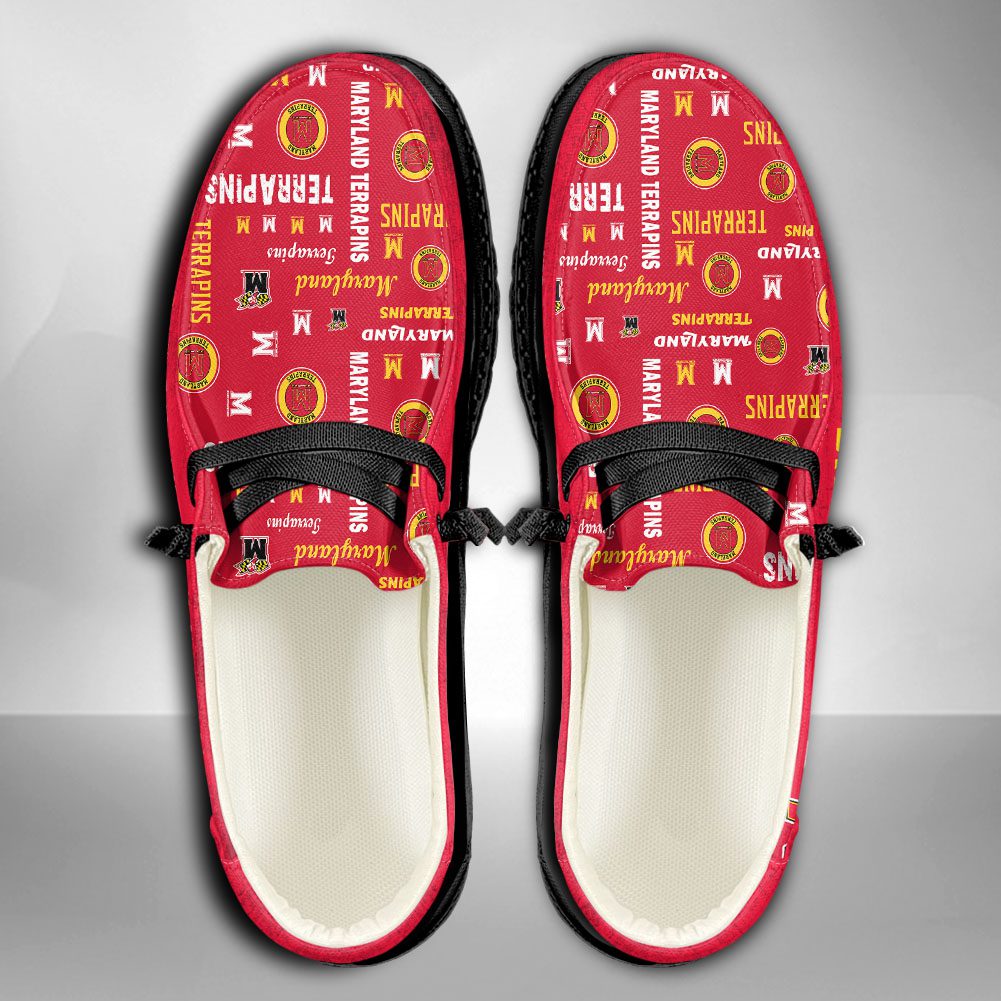 NCAA Maryland Terrapins Hey Dude Shoes Wally Men s Lace Up Loafers ...
