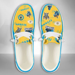 NRL Gold Coast Titans Hey Dude Shoes Wally Lace Up Loafers Moccasin Slippers HDS2607