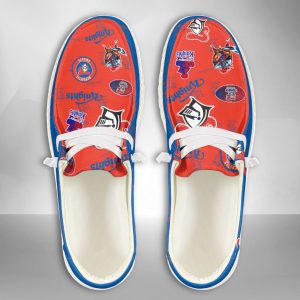 NRL Newcastle Knights Hey Dude Shoes Wally Lace Up Loafers Moccasin Slippers HDS2605