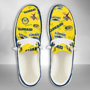 NRL North Queensland Cowboys Hey Dude Shoes Wally Lace Up Loafers Moccasin Slippers HDS2604
