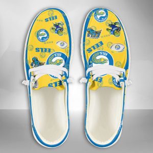 NRL Parramatta Eels Hey Dude Shoes Wally Lace Up Loafers Moccasin Slippers HDS1367