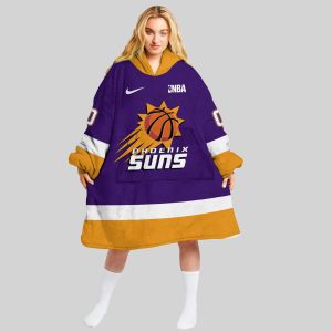 NBA Phoenix Suns Personalized Oodie Blanket Hoodie Wearable Blanket Snuggie Hoodie
