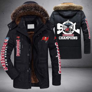 NFL Tampa Bay Buccaneers Super Bowl Champions Parka Jacket Fleece Coat Winter PJF1218