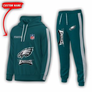 Personalized Name Philadelphia Eagles NFL Combo Sport 3D Hoodie - Zip Hoodie - Sweatshirt - Tshirt & Jogger