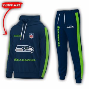 Personalized Name Seattle Seahawks NFL Combo Sport 3D Hoodie - Zip Hoodie - Sweatshirt - Tshirt & Jogger
