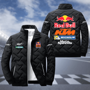 Red Bull KTM Racing Padded Jacket Stand Collar Coats