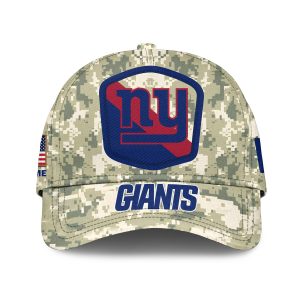 New York Giants Camo 2023 Salute To Service Personalized Classic Baseball Cap
