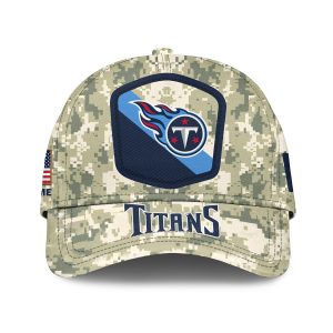 Tennessee Titans Camo 2023 Salute To Service Personalized Classic Baseball Cap