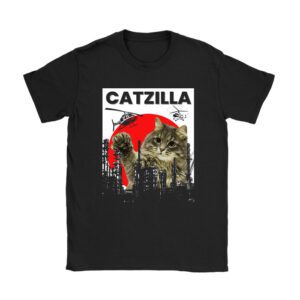Funny Vintage Japanese Catzilla Siamese Cat Lover Unisex T-Shirt TH1168