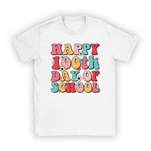 Retro Groovy Happy 100 Days Of School Teacher And Student Unisex T-Shirt TH1169