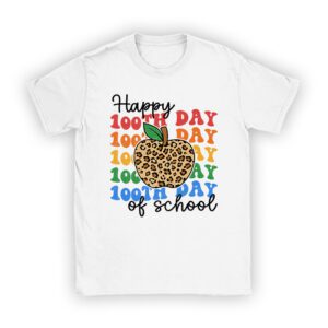 Retro Groovy Happy 100 Days Of School Teacher And Student Unisex T-Shirt TH1173