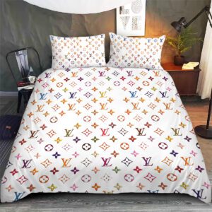 LV Monogram Luxury Bedding Set Bedroom Decor BSL1035