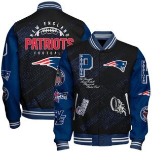 New England Patriots Personalized Baseball Jacket WBJ1038
