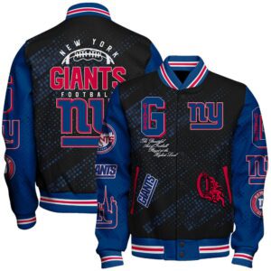 New York Giants Personalized Baseball Jacket WBJ1039