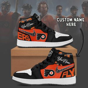 Philadelphia Flyers NHL Personalized AJ1 Sneakers Jordan 1 Shoes For Fan JWG1059