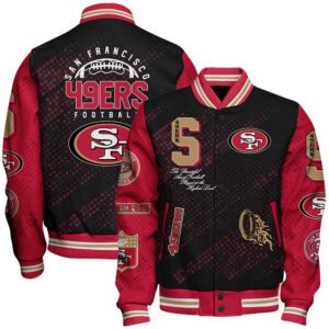 San Francisco 49ers Personalized Baseball Jacket WBJ1044
