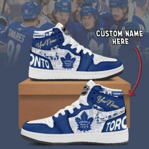 Toronto Maple Leafs NHL Personalized AJ1 Sneakers Jordan 1 Shoes For Fan JWG1055