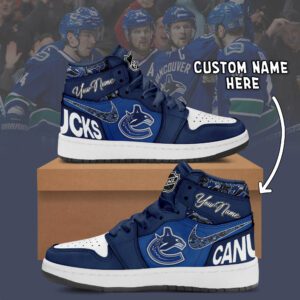 Vancouver Canucks NHL Personalized AJ1 Sneakers Jordan 1 Shoes For Fan JWG1060