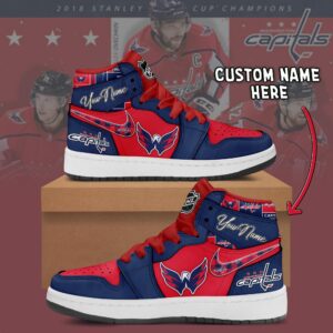 Washington Capitals NHL Personalized AJ1 Sneakers Jordan 1 Shoes For Fan JWG1061