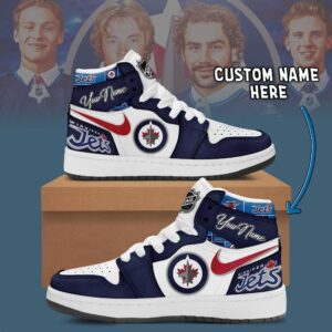 Winnipeg Jets NHL Personalized AJ1 Sneakers Jordan 1 Shoes For Fan JWG1062