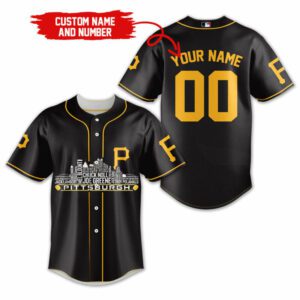 Pittsburgh Pirates MLB Teams Custom Name And Number Baseball Jersey BTL1261