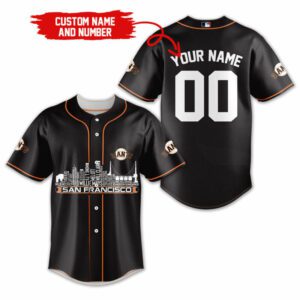 San Francisco Giants MLB Teams Custom Name And Number Baseball Jersey BTL1262