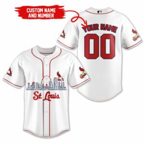 St. Louis Cardinals MLB Teams Custom Name And Number Baseball Jersey BTL1266