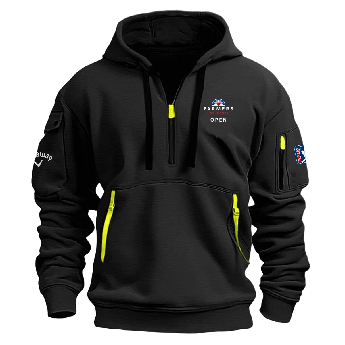 Callaway Fashion Hoodie Half Zipper Farmers Insurance Open Gift For Fans For Father Husband