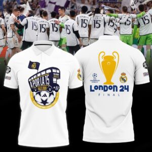 Hala Real Madrid 36 Campeones Final Champion Trophy 2024 Polo Shirt For Fans TRM1003