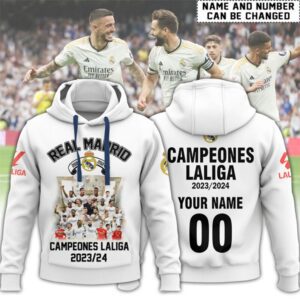 Hala Real Madrid 36 Campeones Final Champion Trophy 2024 Unisex 3D Hoodie For Fans HRM1023