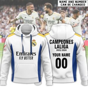 Hala Real Madrid 36 Campeones Final Champion Trophy 2024 Unisex 3D Hoodie For Fans HRM1025