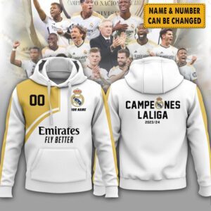 Hala Real Madrid 36 Campeones Final Champion Trophy 2024 Unisex 3D Hoodie For Fans HRM1026