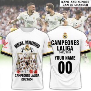 Hala Real Madrid 36 Campeones Final Champion Trophy 2024 Unisex 3D T-Shirt For Fans TRM1018