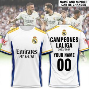 Hala Real Madrid 36 Campeones Final Champion Trophy 2024 Unisex 3D T-Shirt For Fans TRM1020