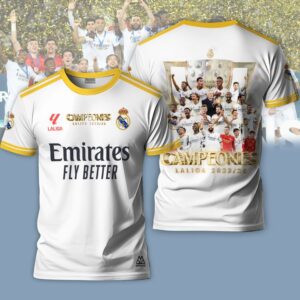 Hala Real Madrid 36 Campeones Final Champion Trophy 2024 Unisex 3D T-Shirt For Fans TRM1023