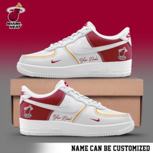 Miami Heat NBA Personalized AF1 Sneakers Limited 2024 Collection