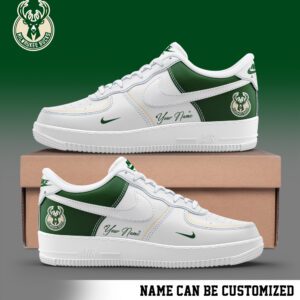 Milwaukee Bucks NBA Personalized AF1 Sneakers Limited 2024 Collection